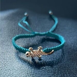 Lizard Rhinestone Charm Bracelet for Kids